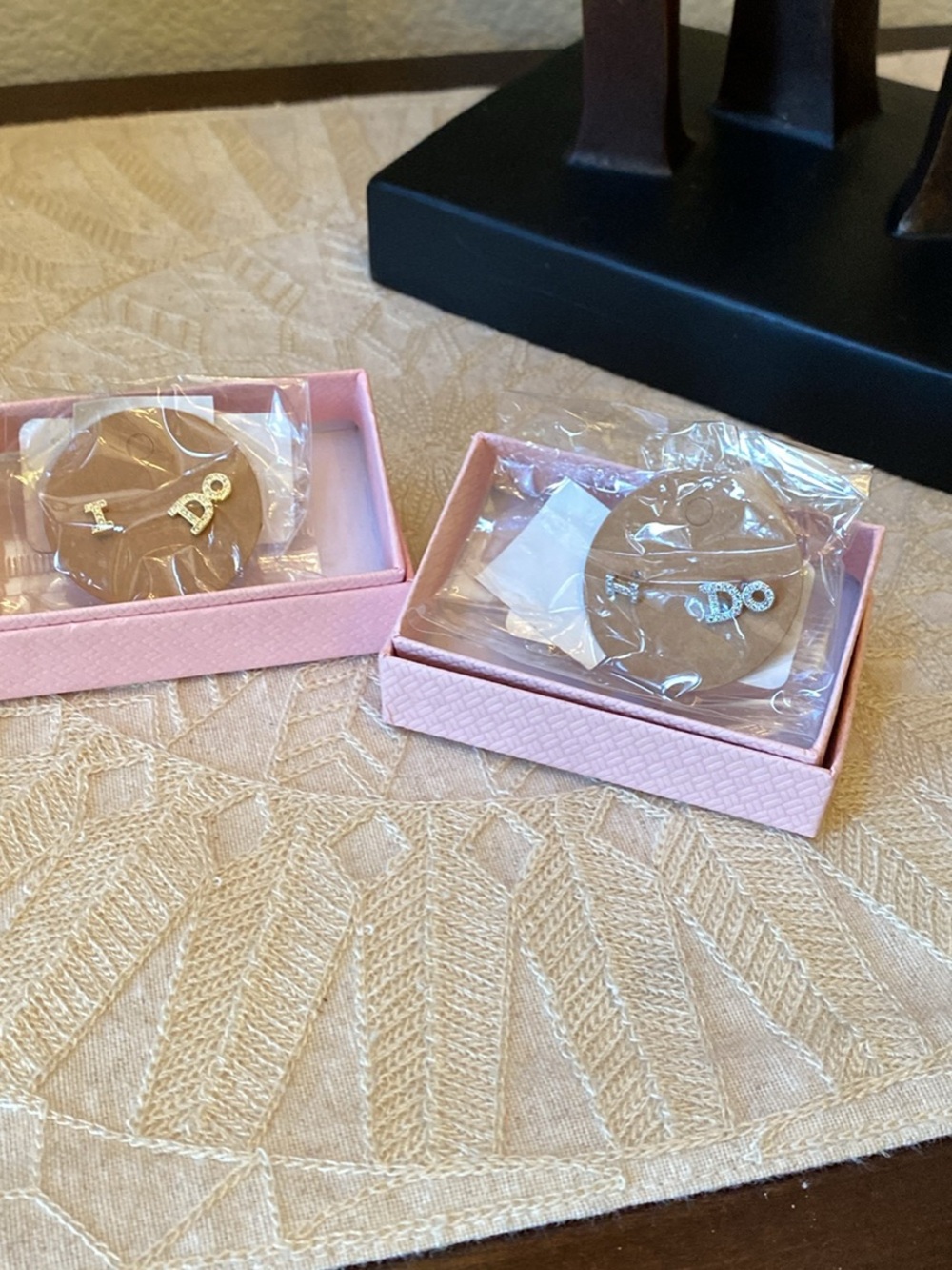 I Do Bride studs in silver